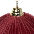 Weihnachtskugeln Rot Samtoptik 20 cm 3 Stück | Floristik24.ch