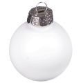 Weihnachtskugeln Glas Weiß Matt Emaille Ø4cm 24 St | Floristik24.ch