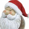 Floristik24 Weihnachtsmann Figur Santa Claus Rot, Weiß Polyresin 15cm