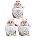 Floristik24 Weihnachtsmann Tischdeko Santa Claus Fensterdeko H8cm 3St