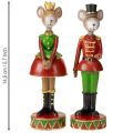 Weihnachtsmaus Mäuse Deko Figuren 14,5cm Rotgrün 2St | Floristik24.ch
