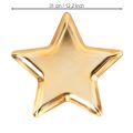 Weihnachtsteller Stern Deko Teller Gold Kunststoff Ø31cm | Floristik24.ch