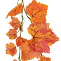 Floristik24 Weinlaubgirlande Blättergirlande Rot Orange Herbst L210cm