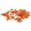 Floristik24 Weinlaubgirlande Blättergirlande Rot Orange Herbst L210cm