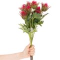 Künstlicher Distelzweig aus Kunststoff, rot, 67 cm, 3 Blüten, Dekoration | Floristik24.ch