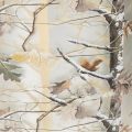 Windlicht Glas 12cm Winterwald Zweigdesign Gold innen | Floristik24.ch