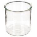 Floristik24 Rundes Windlicht aus klarem Glas 12 cm im 2er-Set