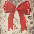 Windlichter Glas mit Weihnachtszweigen und roter Schleife 8 cm 2er-Set | Floristik24.ch