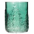 Windlicht Glas Türkisgrün mit