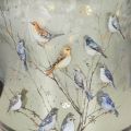 Windlicht aus Glas mit Vogel- und Schneeflockenmotiv in Gold 8 cm, 2er-Set | Floristik24.ch