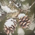 Glas-Windlicht 8 cm mit Tannenzweig-Motiv und goldener Innenseite, 2er-Set | Floristik24.ch