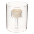 Glas Windlicht mit erhöhtem
