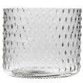 Floristik24 Windlicht Glas, Teelichthalter Glas, Kerzenglas Ø11,5cm H9,5cm