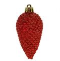 Floristik24 Christbaumschmuck Zapfen rot 9cm 6St