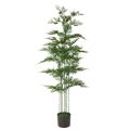 Floristik24 Künstlicher Bambusbaum Grün 132 cm mit Schwarzem Topf