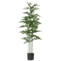 Künstlicher Bambusbaum Grün 132 cm mit Schwarzem Topf | Floristik24.ch