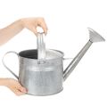 Zink-Giesskanne 27cm Vintage-Look - Metall Pflanzgefäss für Garten & Terrasse | Floristik24.ch