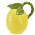 Floristik24 Zitronenvase Keramik Deko Krug Zitronen Gelb H18,5cm