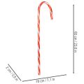 Künstliche Zuckerstangen aus Kunststoff 60cm Rot-Weiss 3er-Set für Weihnachtsdekoration | Floristik24.ch