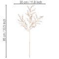 Künstlicher Zweig mit kleinen Beeren 85cm champagnerfarben | Floristik24.ch