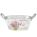 Blumenschale oval Metall
