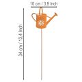 Blumenstecker Giesskanne 10 x 8,5 cm aus Metall mit Rost-Optik, 4er Set, für Gartendekoration | Floristik24.ch