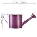 Deko-Giesskanne aus Metall Lila Ø13,5cm H12,5cm für Pflanzen und Accessoires | Floristik24.ch