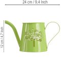 Deko-Giesskanne Metall mit Pusteblumen-Muster Grün, H12cm, 2er Set | Floristik24.ch
