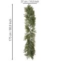 Deko-Tannenzweig künstlich 175 cm Grün für Innenbereich | Floristik24.ch