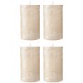 Durchgefärbte Kerzen Platin 70x120mm 4 St | Floristik24.ch