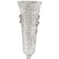 Grabvase Grau Vase zum Stecken mit Rosen Motiv H26cm 2St | Floristik24.ch