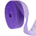 Floristik24 Juteband Lila 5cm x 40m für Dekorationen und Bastelarbeiten