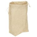 Floristik24 Jutebeutel mit Kordelzug 20×10×30cm Naturfarben wiederverwendbar