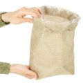 Jutebeutel mit Kordelzug 20×10×30cm Naturfarben wiederverwendbar | Floristik24.ch