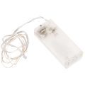 Floristik24 Lichterkette Batteriebetrieben Innenbereich Warmweiss 10 LEDs 1 Meter