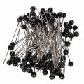 Floristik24 Perlkopfnadeln Metall Ø6mm 65mm Schwarz für Floristik und Bastelarbeiten