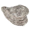 Floristik24 Pflanzschale Rattan Herzform Natur Weiss 30x35cm