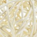 Rattanball gebleicht Tischdeko Rattan Creme Ø5cm 24 St | Floristik24.ch