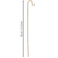 Gartenstab mit Haken Metall Edelrost Höhe 80 cm 3er-Set | Floristik24.ch